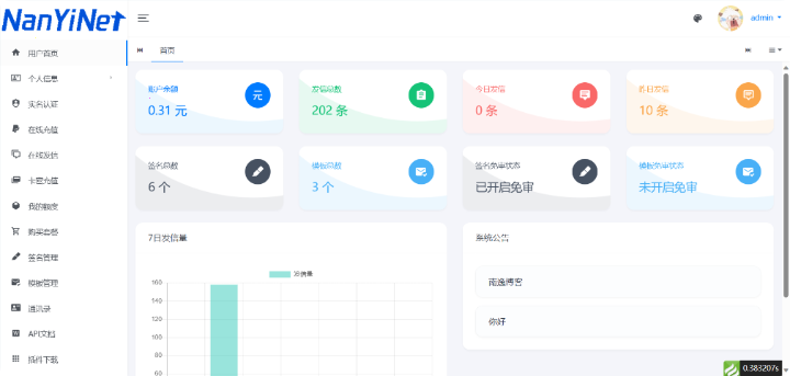 短信系统,106短信,在线发信,API发信,自定义签名,萌狐云短信